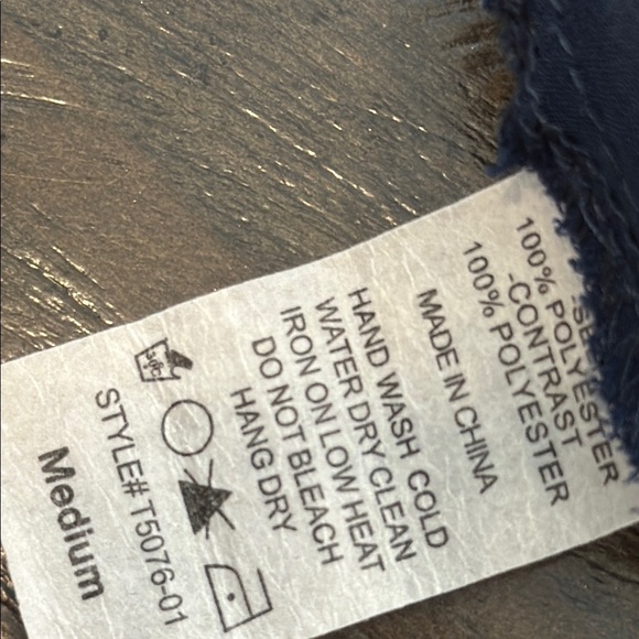 Poema Medium Sheer Navy and Red Elephant Patterned Blouse - Picture 8 of 10